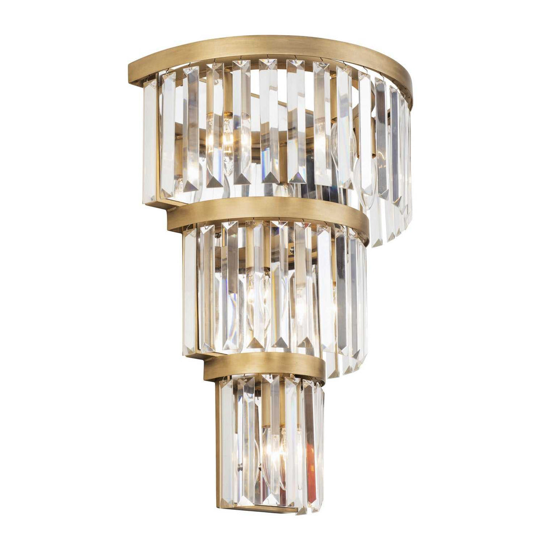 Social Club Six Light Wall Sconce in Havana Gold Varaluz