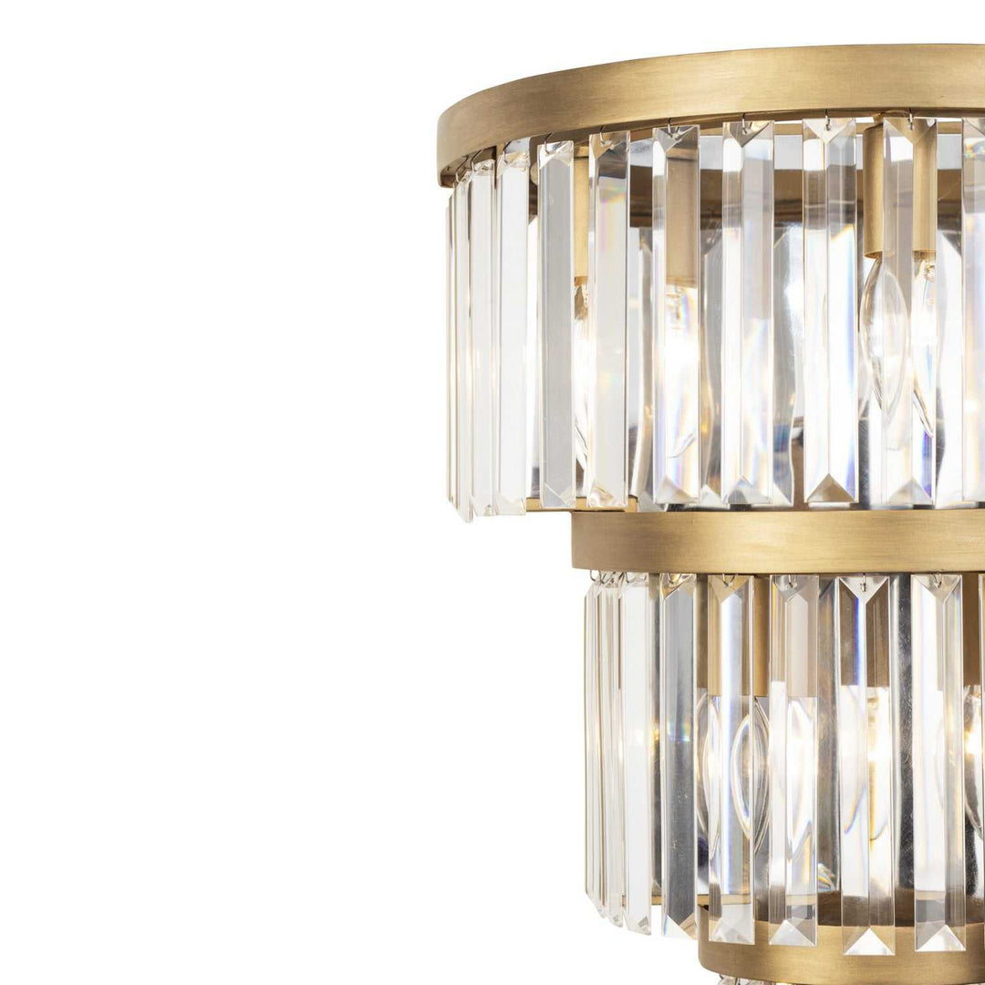 Social Club Six Light Wall Sconce in Havana Gold Varaluz