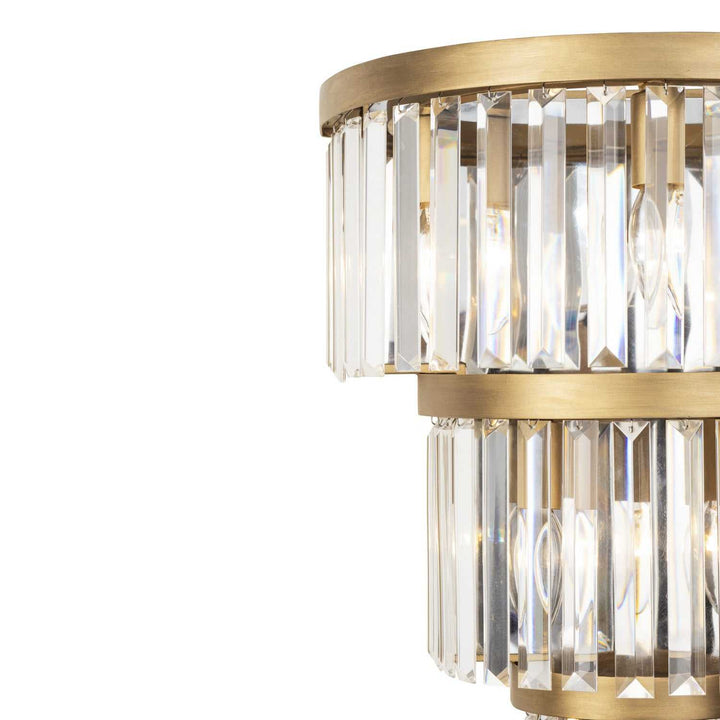 Social Club Six Light Wall Sconce in Havana Gold Varaluz