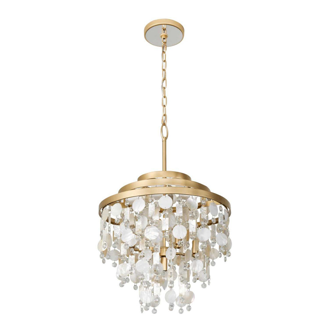 Kalani Five Light Chandelier in French Gold Varaluz