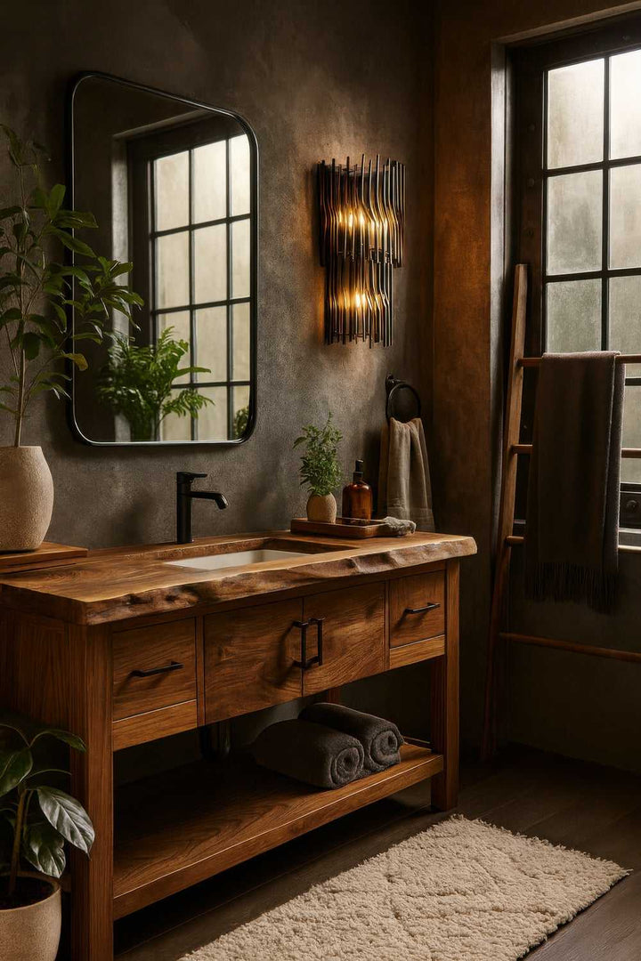 Park Row Three Light Wall Sconce in Matte Black/French Gold Varaluz