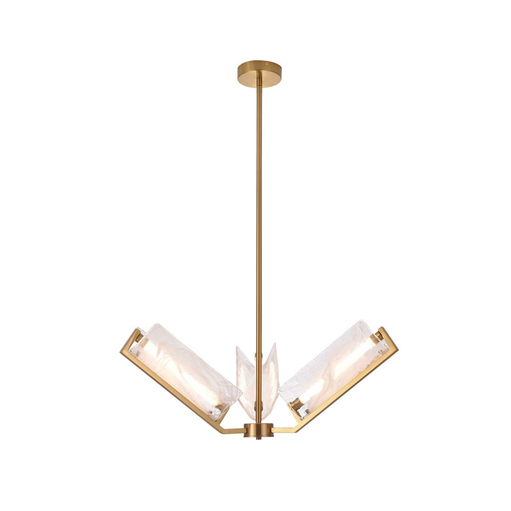 Varaluz - 531C03SB - LED Chandelier - Mingle - Satin Brass