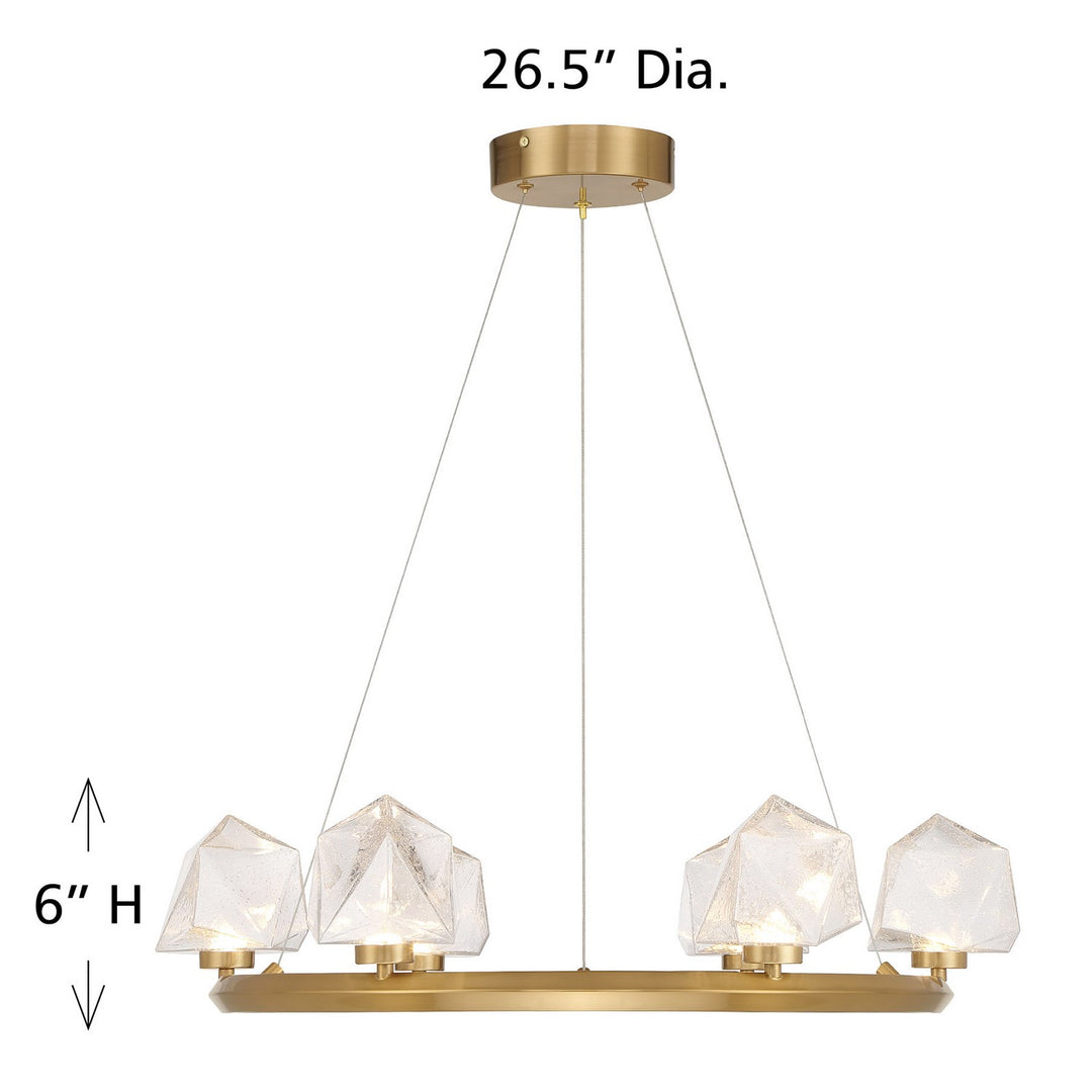 Savoy House - 1-1237-6-322 - LED Chandelier - Castello - Warm Brass