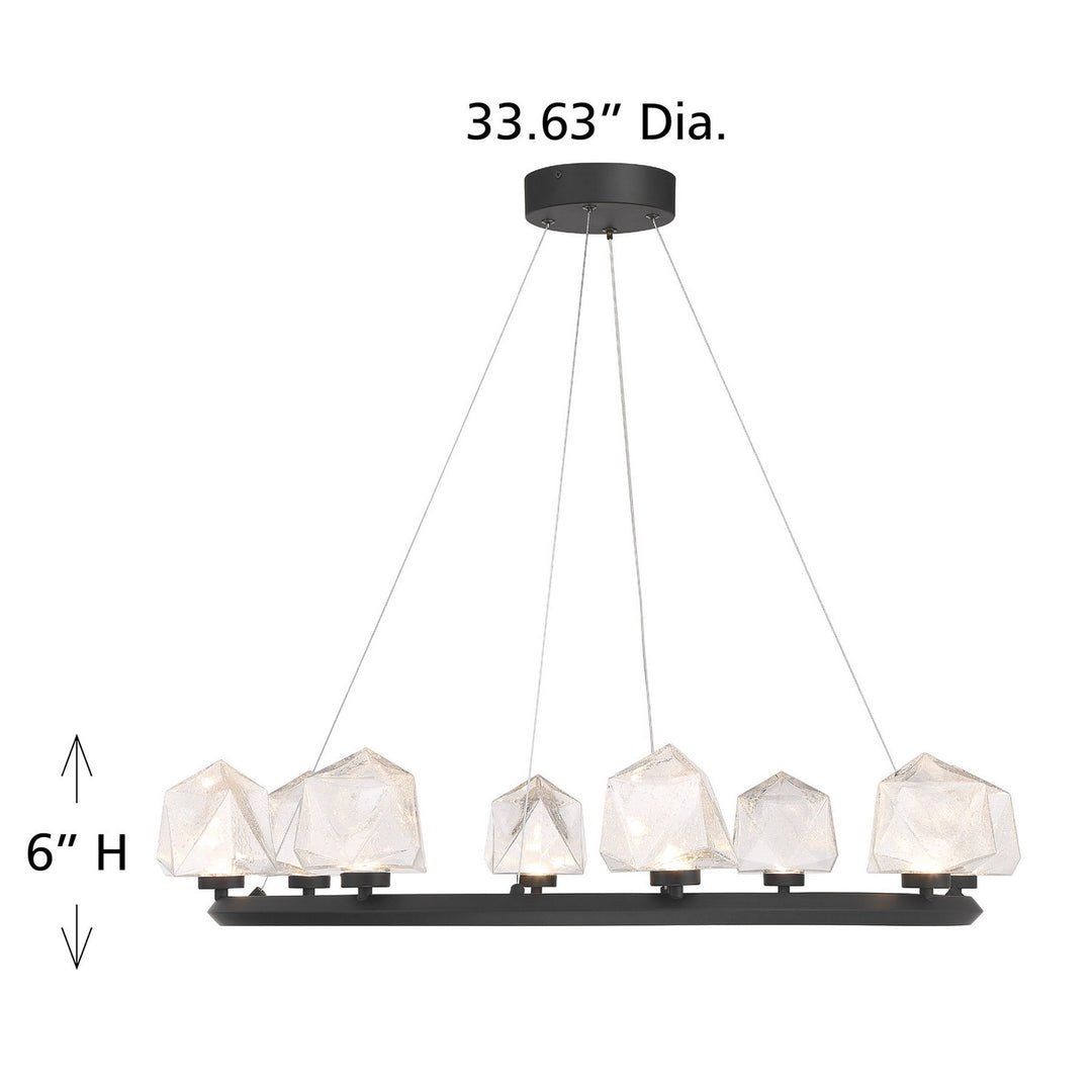 Savoy House - 1-1238-8-89 - LED Chandelier - Castello - Matte Black
