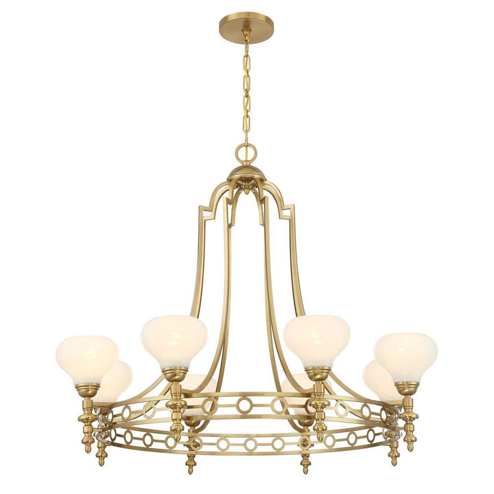 Savoy House - 1-1605-8-322 - Eight Light Chandelier - Allston - Warm Brass