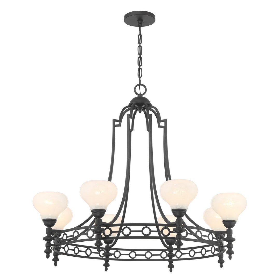 Savoy House - 1-1605-8-89 - Eight Light Chandelier - Allston - Matte Black