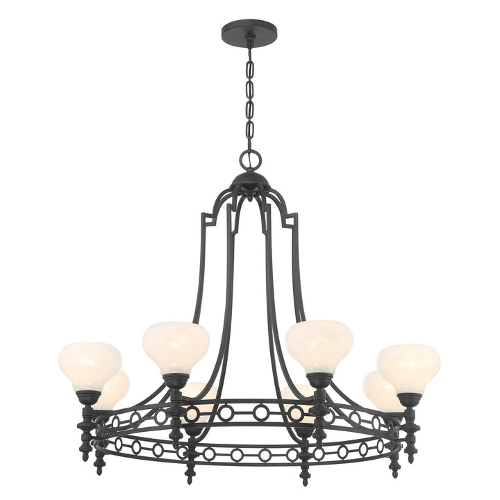 Savoy House - 1-1605-8-89 - Eight Light Chandelier - Allston - Matte Black
