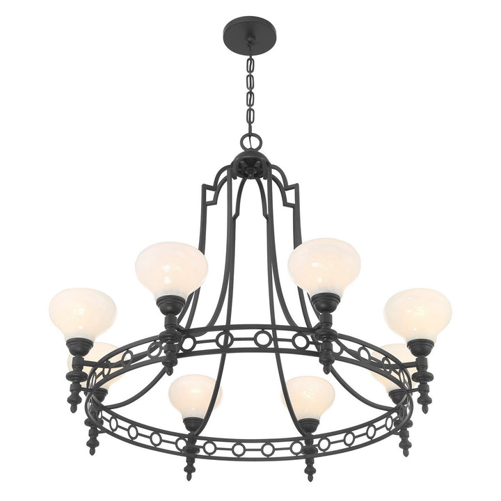 Savoy House - 1-1605-8-89 - Eight Light Chandelier - Allston - Matte Black
