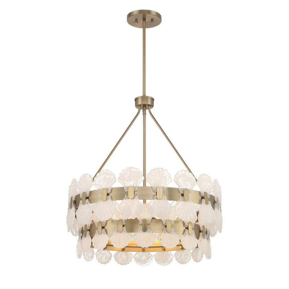 Bancroft Five Light Chandelier in Noble Brass Savoy House