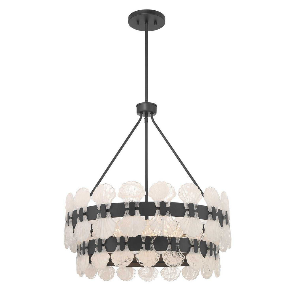 Bancroft Five Light Chandelier in Matte Black Savoy House