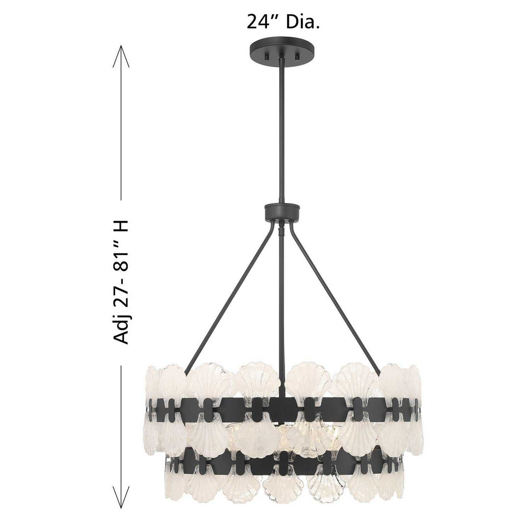 Savoy House - 1-3606-5-89 - Five Light Chandelier - Bancroft - Matte Black