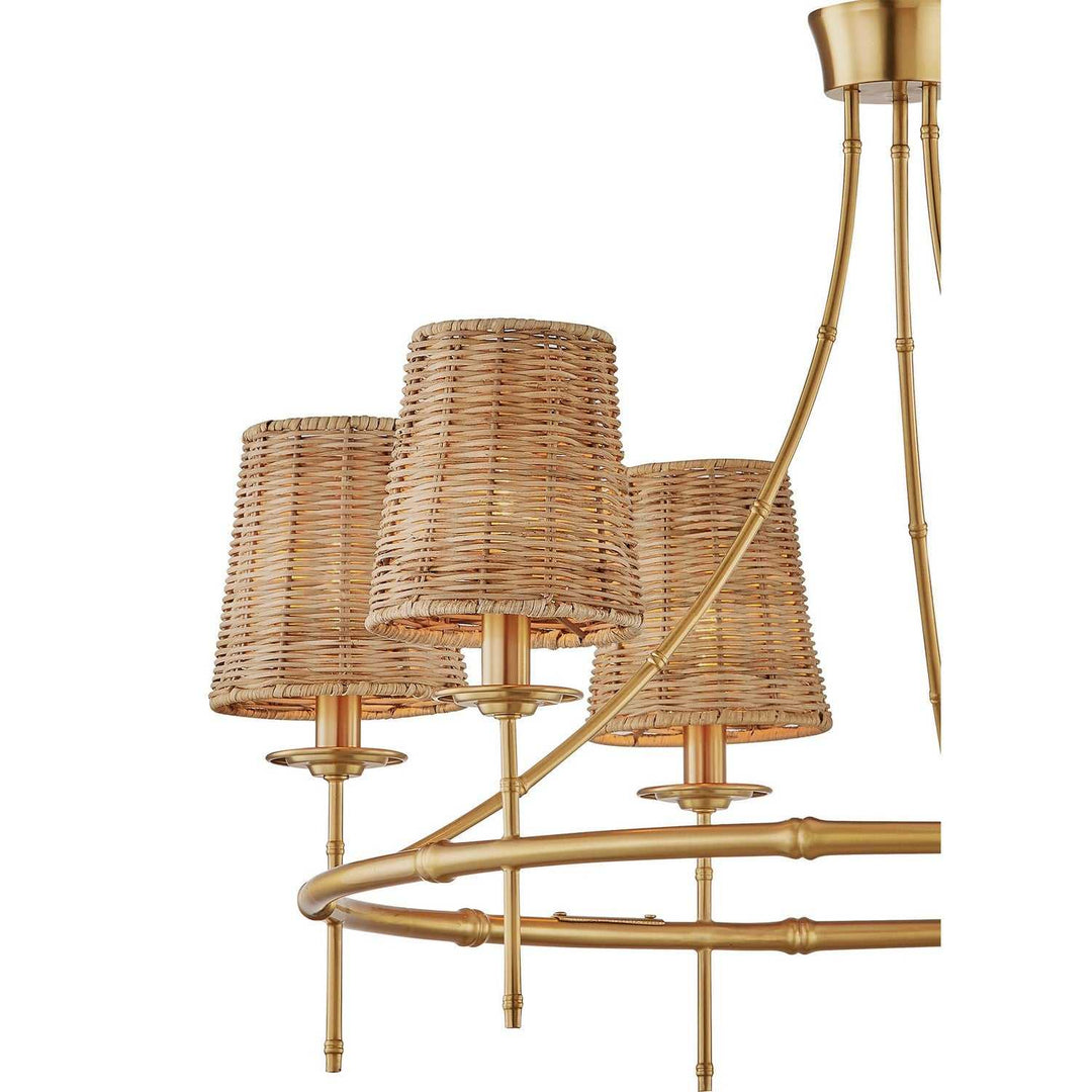 Savoy House - 1-3961-6-322 - Six Light Chandelier - Ashbury - Warm Brass