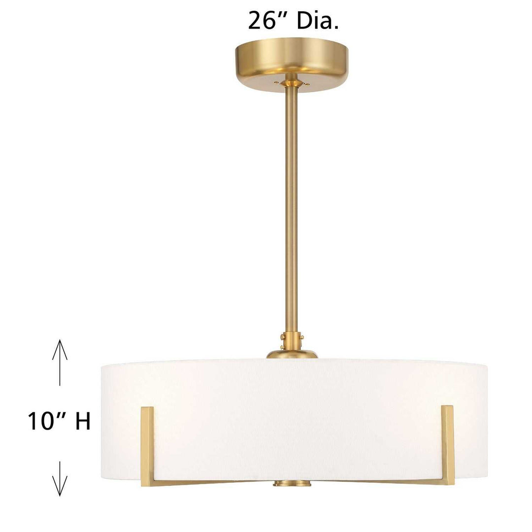 Mansell LED Fan D'Lier in Warm Brass Savoy House