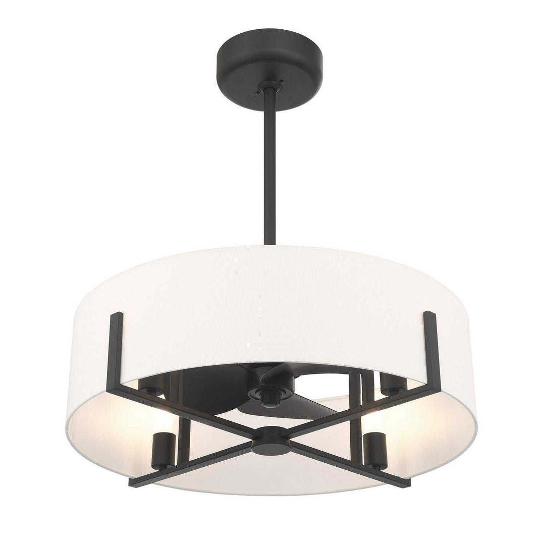 Mansell LED Fan D'Lier in Matte Black Savoy House