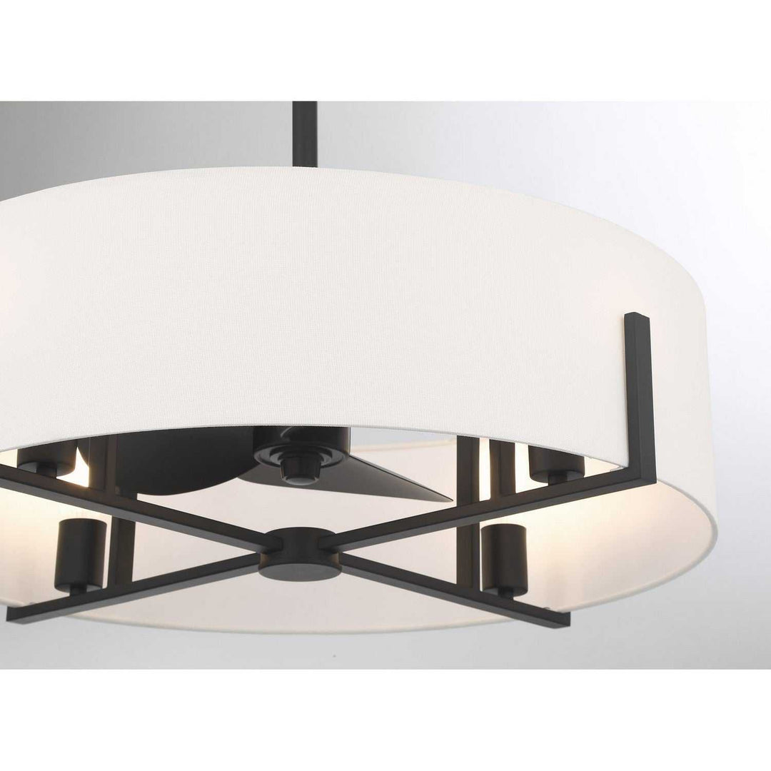 Mansell LED Fan D'Lier in Matte Black Savoy House