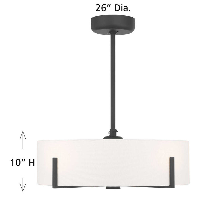 Mansell LED Fan D'Lier in Matte Black Savoy House