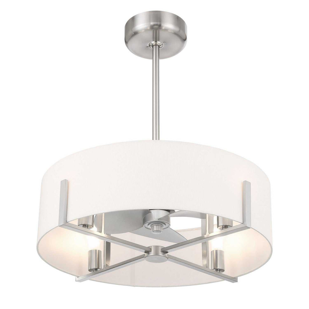 Mansell LED Fan D'Lier in Satin Nickel Savoy House