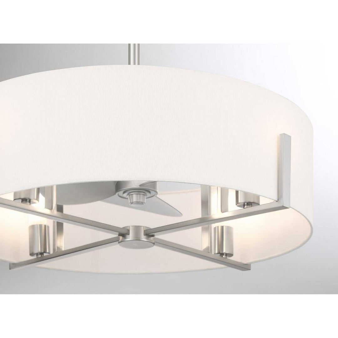 Mansell LED Fan D'Lier in Satin Nickel Savoy House