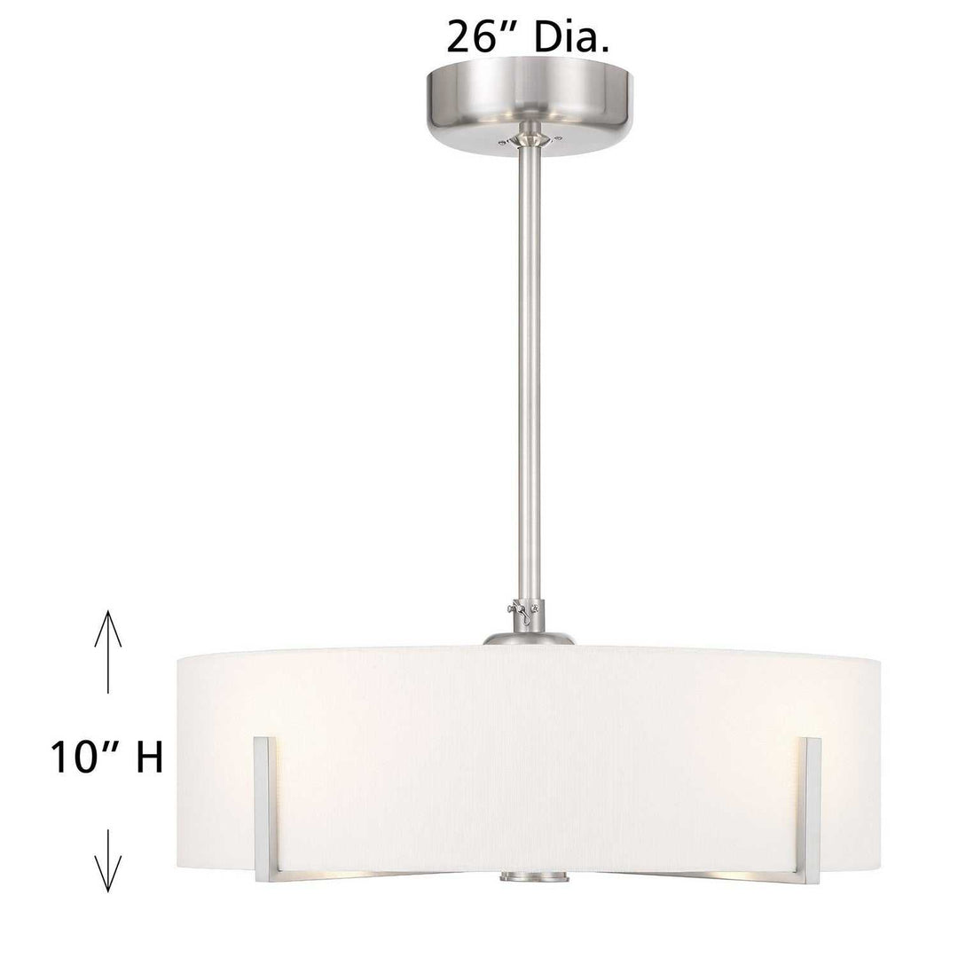 Mansell LED Fan D'Lier in Satin Nickel Savoy House
