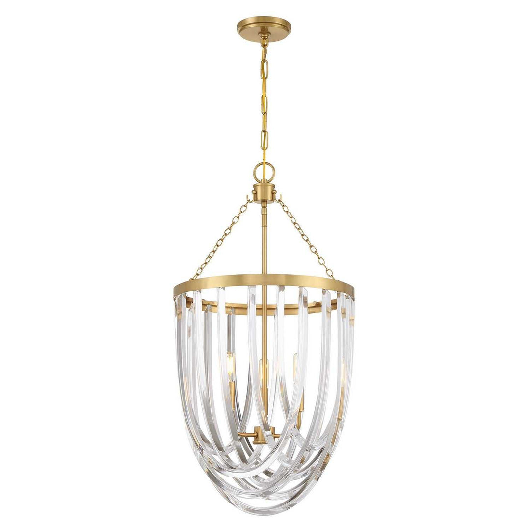 Savoy House - 3-2999-3-322 - Three Light Pendant - Jennings - Warm Brass