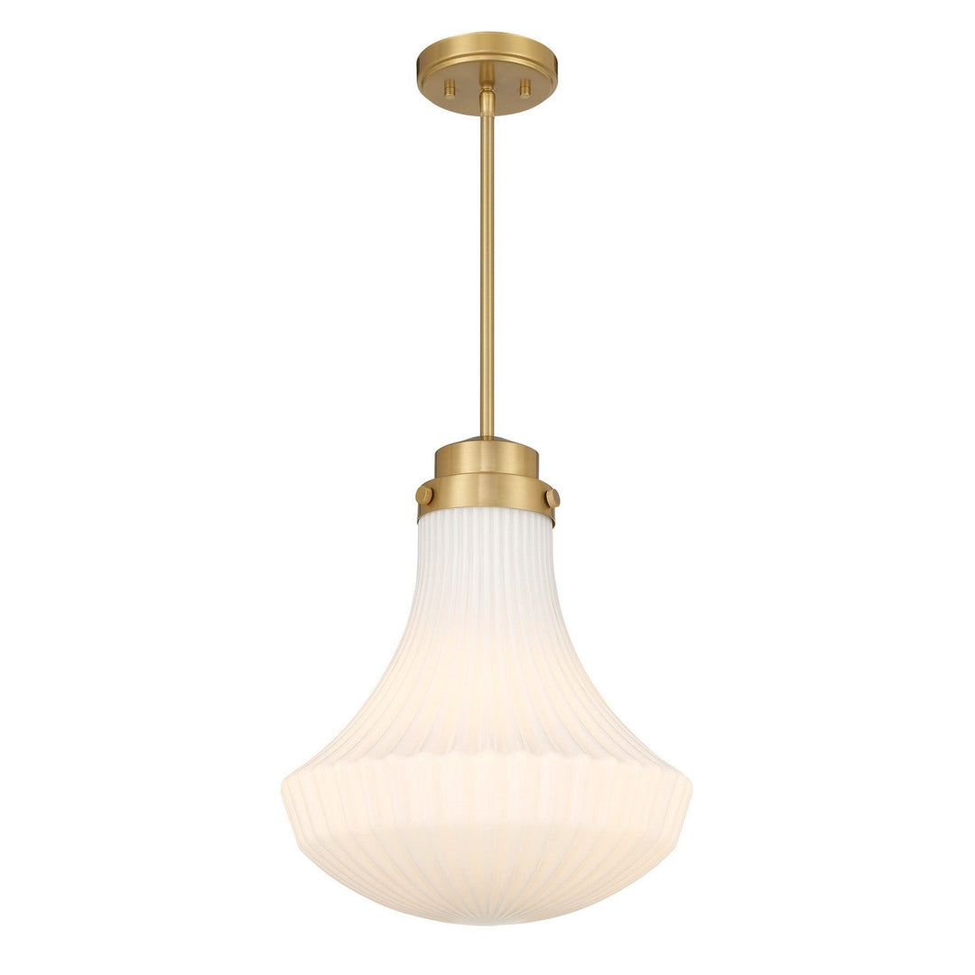 Savoy House - 7-0108-1-322 - One Light Pendant - Bartlet - Warm Brass