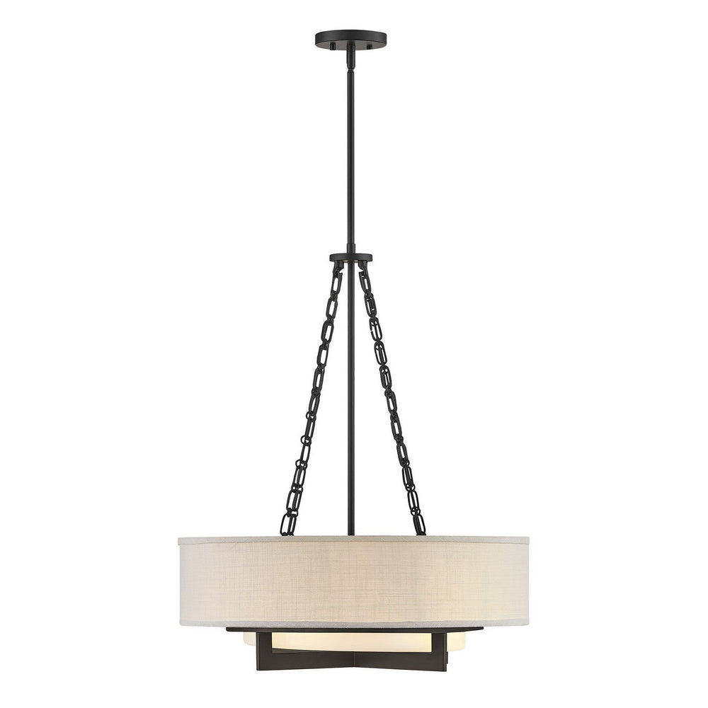 Savoy House - 7-4999-4-89 - Four Light Pendant - Brentwood - Matte Black