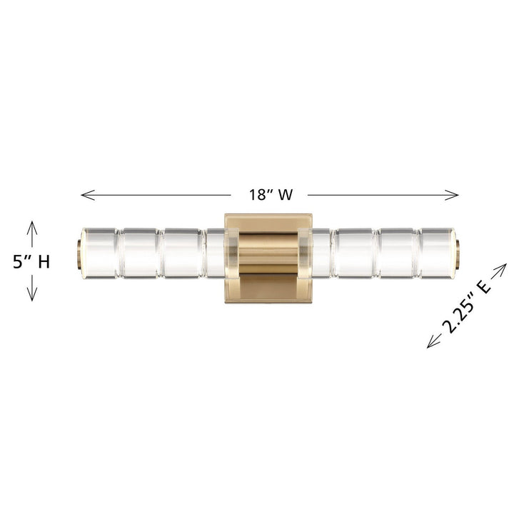 Beale LED Bathroom Vanity in Noble Brass Savoy House