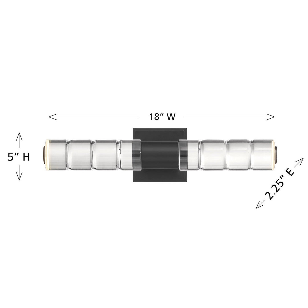 Beale LED Bathroom Vanity in Black Lustre Savoy House
