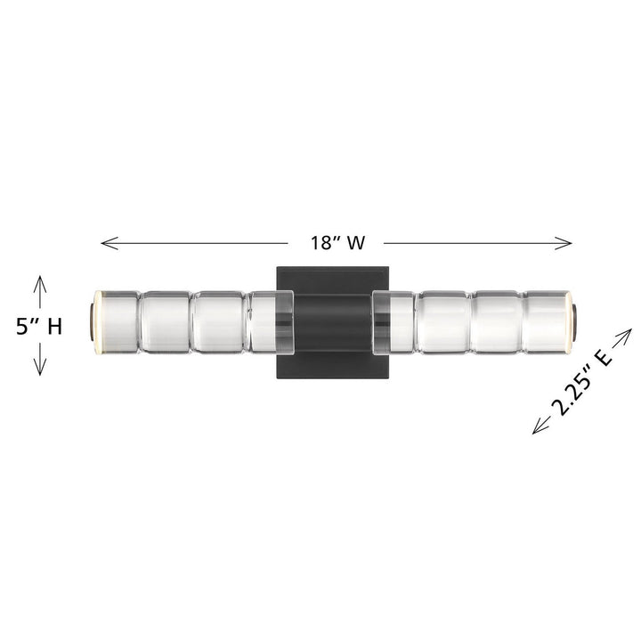 Beale LED Bathroom Vanity in Black Lustre Savoy House