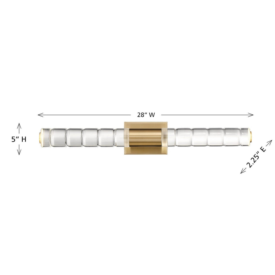 Beale LED Bathroom Vanity in Noble Brass Savoy House