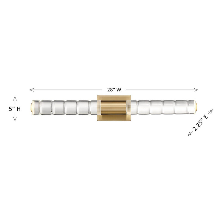 Beale LED Bathroom Vanity in Noble Brass Savoy House