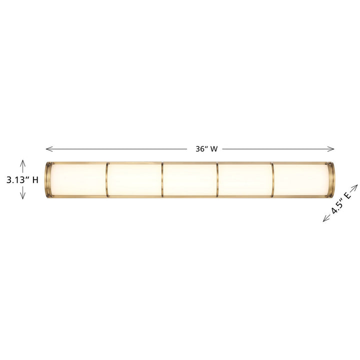 Savoy House - 8-4204-36-322 - LED Bathroom Vanity - Harper - Warm Brass