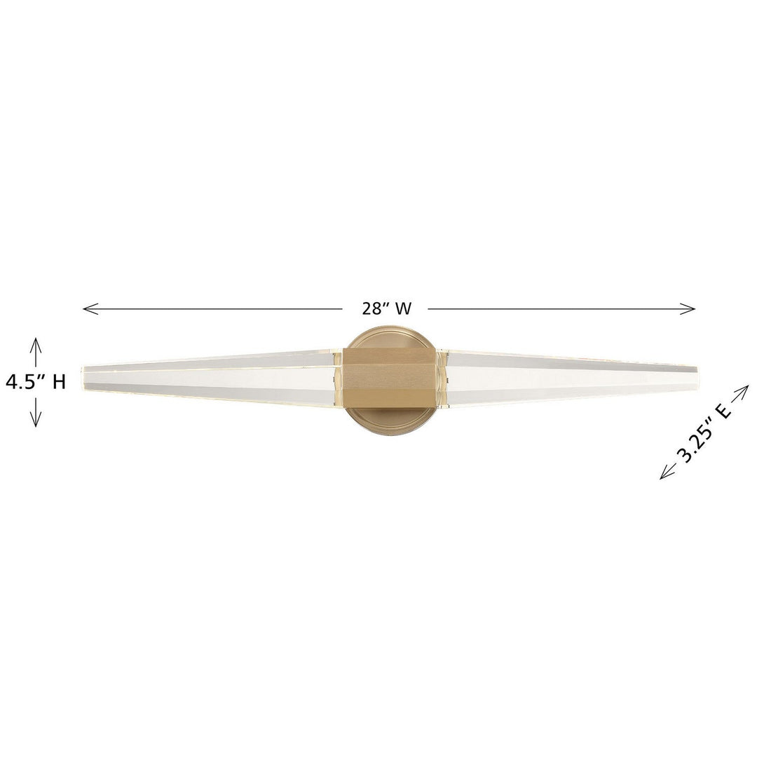 Savoy House - 8-5204-28-127 - LED Bathroom Vanity - Beaumont - Noble Brass