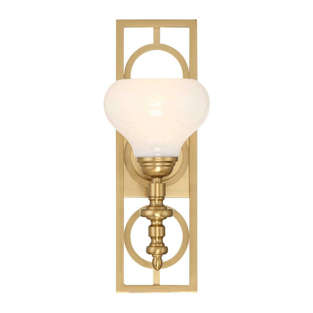 Savoy House - 9-1607-1-322 - One Light Wall Sconce - Allston - Warm Brass
