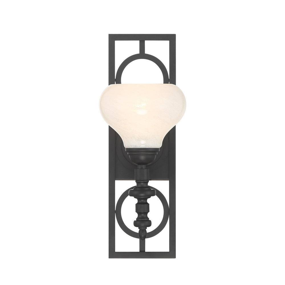Allston One Light Wall Sconce in Matte Black Savoy House