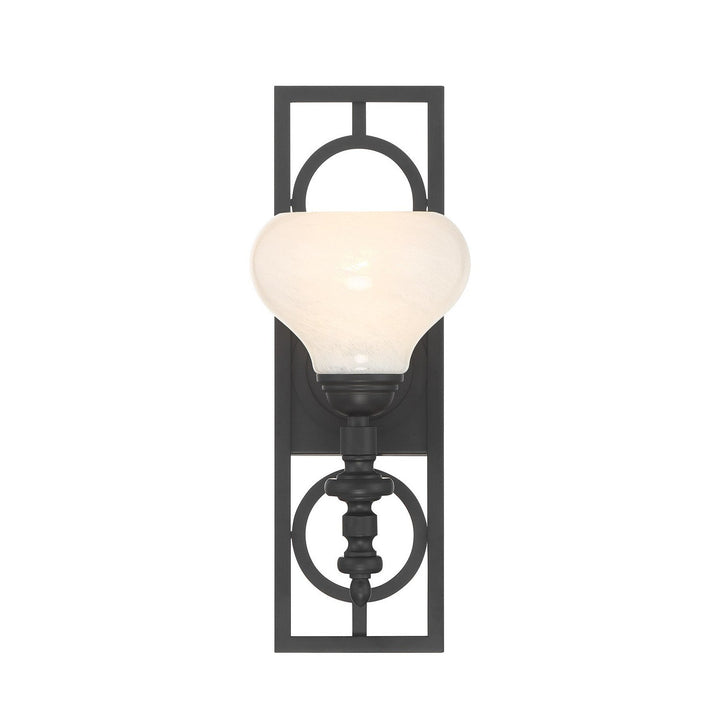 Savoy House - 9-1607-1-89 - One Light Wall Sconce - Allston - Matte Black