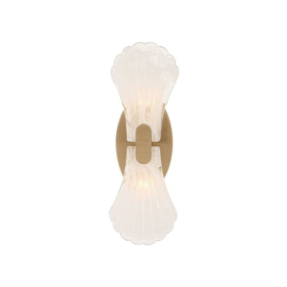 Bancroft Two Light Wall Sconce in Noble Brass Savoy House