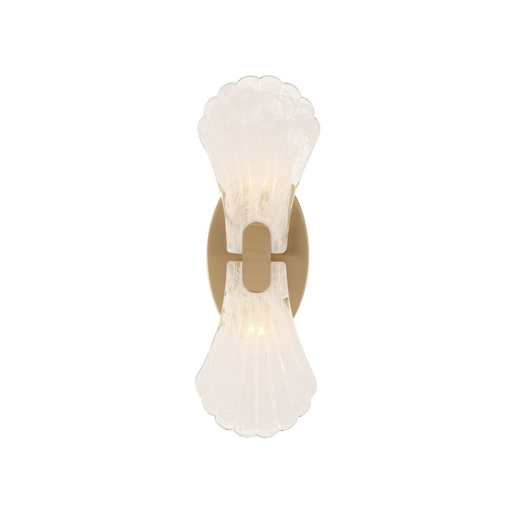 Bancroft Two Light Wall Sconce in Noble Brass Savoy House