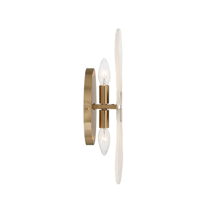 Bancroft Two Light Wall Sconce in Noble Brass Savoy House