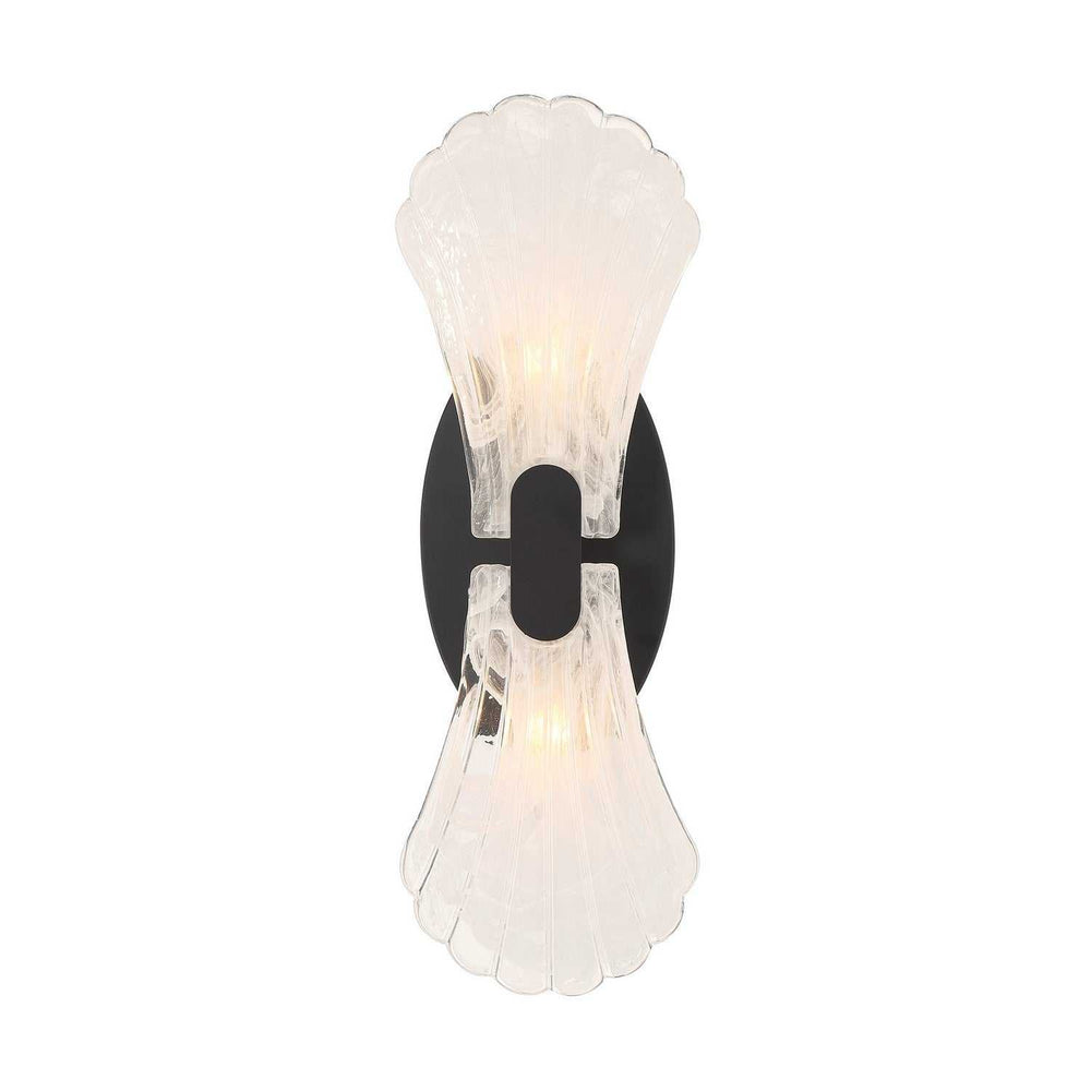 Bancroft Two Light Wall Sconce in Matte Black Savoy House