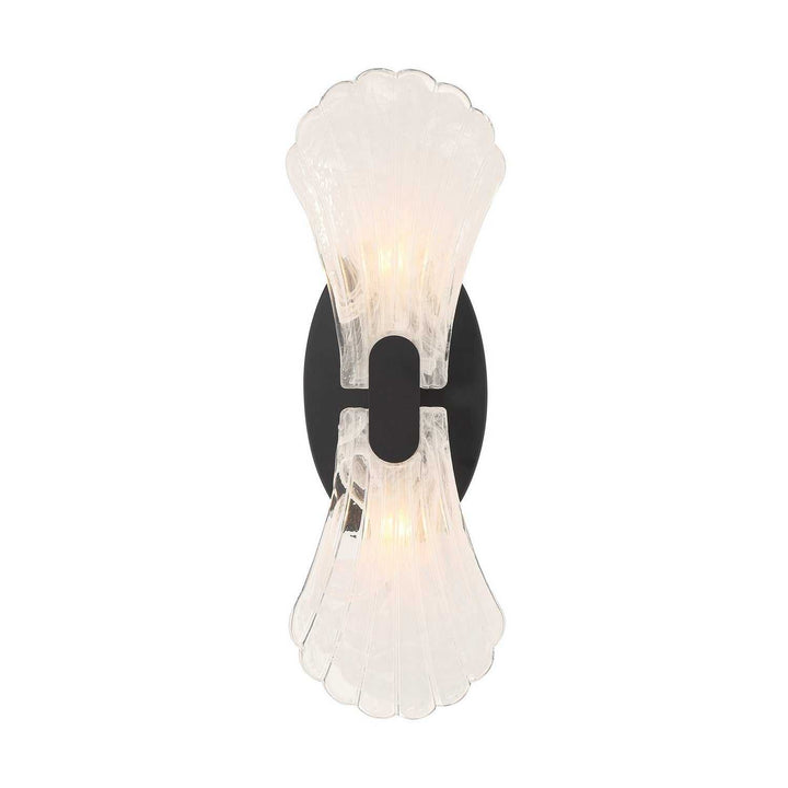Bancroft Two Light Wall Sconce in Matte Black Savoy House