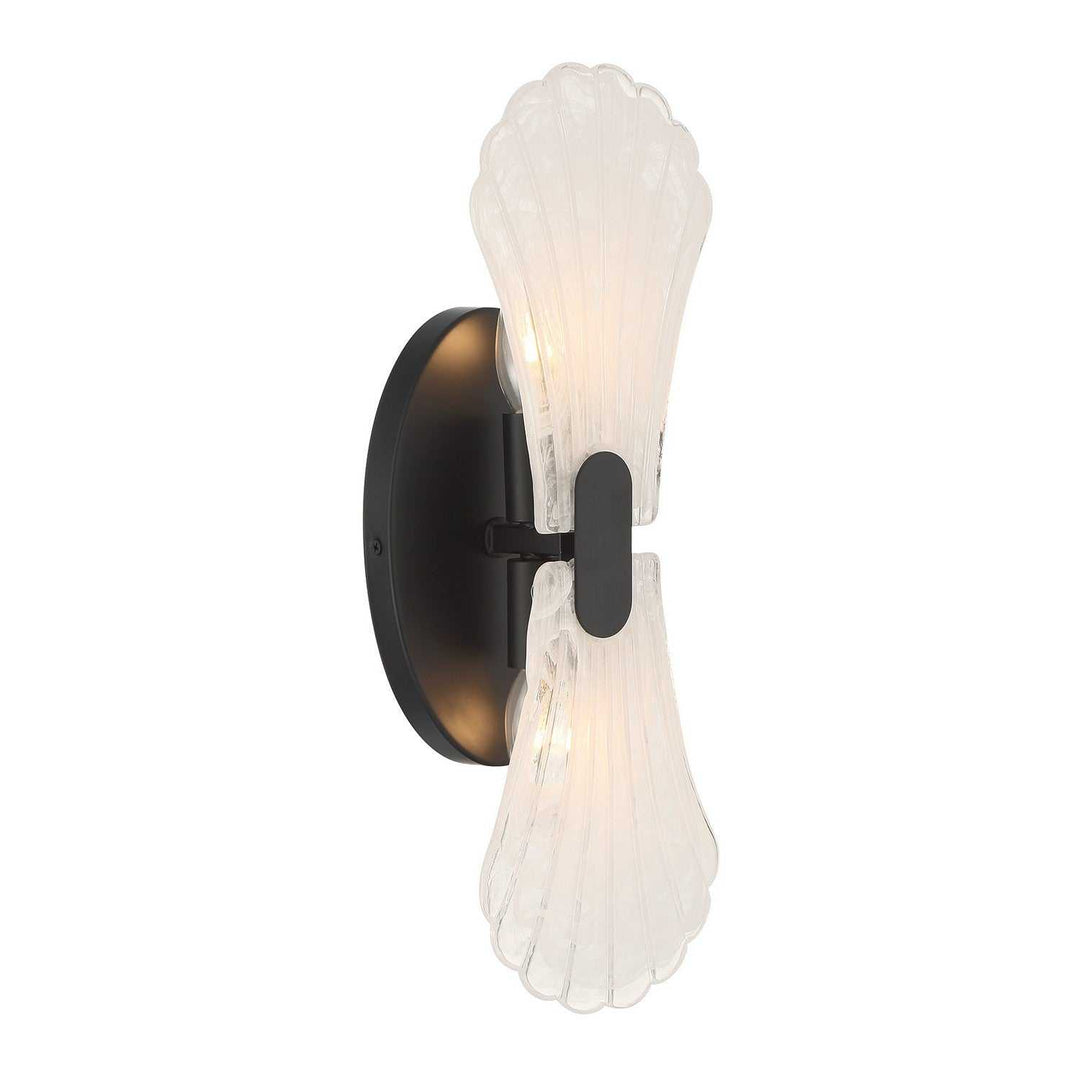 Bancroft Two Light Wall Sconce in Matte Black Savoy House