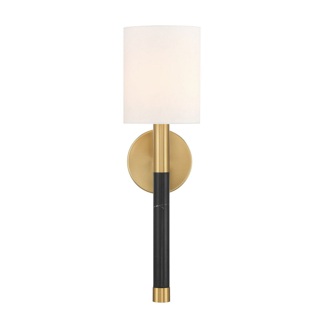 Conrad One Light Wall Sconce in Warm Brass Savoy House