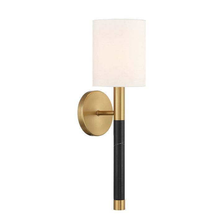 Conrad One Light Wall Sconce in Warm Brass Savoy House