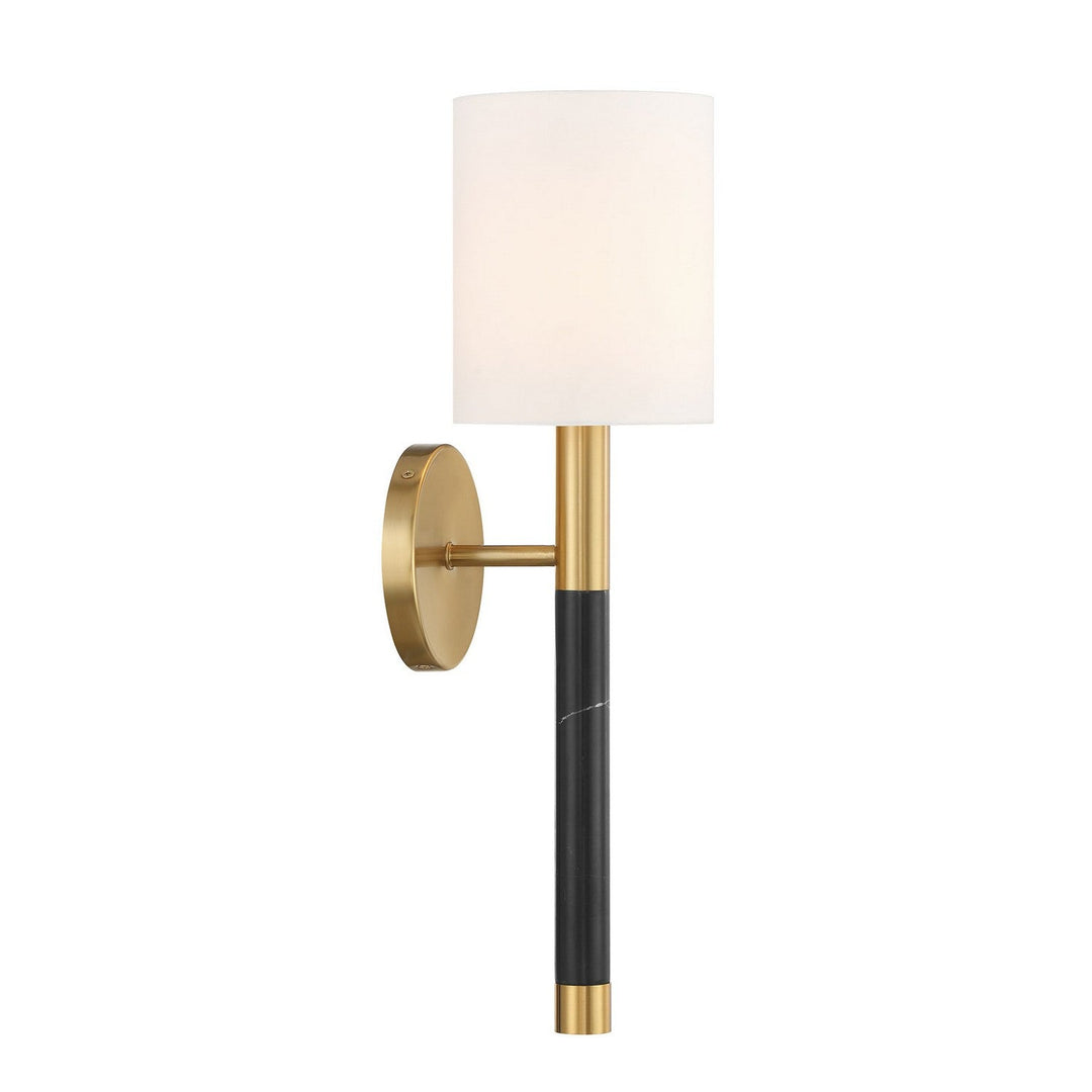 Conrad One Light Wall Sconce in Warm Brass Savoy House