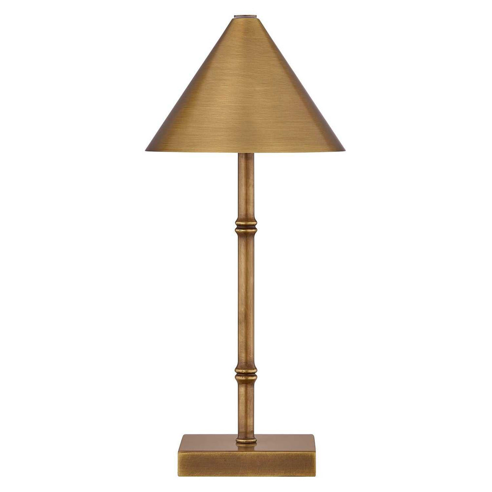 Mae LED Table Lamp in Brass Bamboo Savoy House