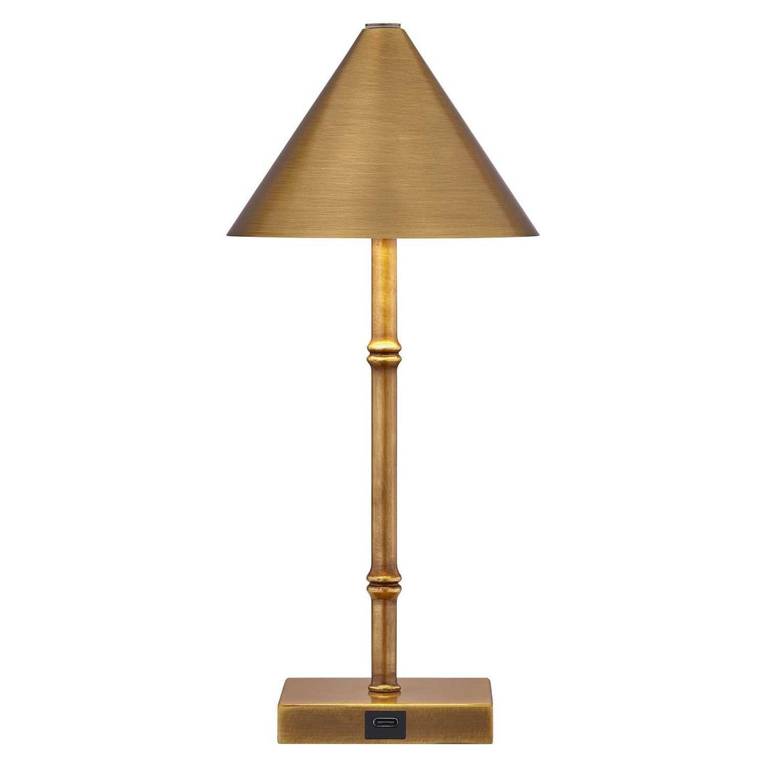 Mae LED Table Lamp in Brass Bamboo Savoy House