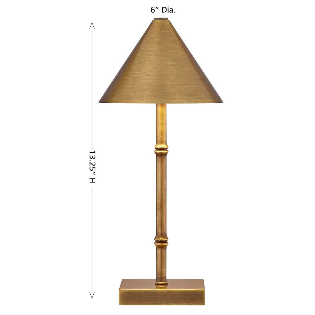 Mae LED Table Lamp in Brass Bamboo Savoy House