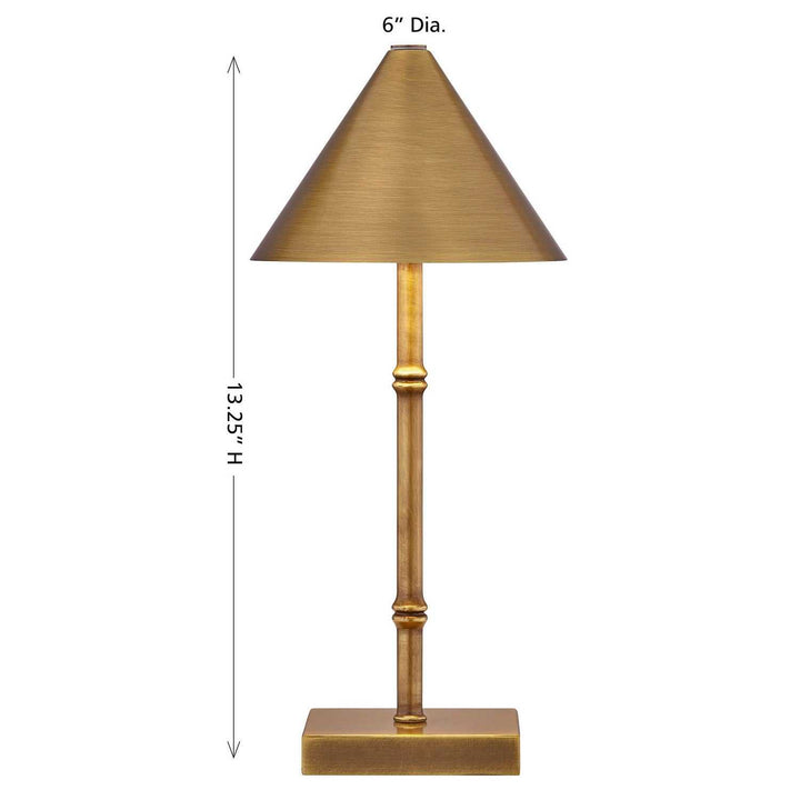 Mae LED Table Lamp in Brass Bamboo Savoy House