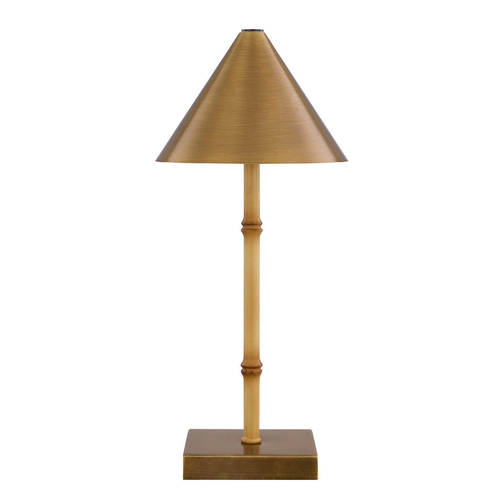 Mae LED Table Lamp in Natural Bamboo Savoy House